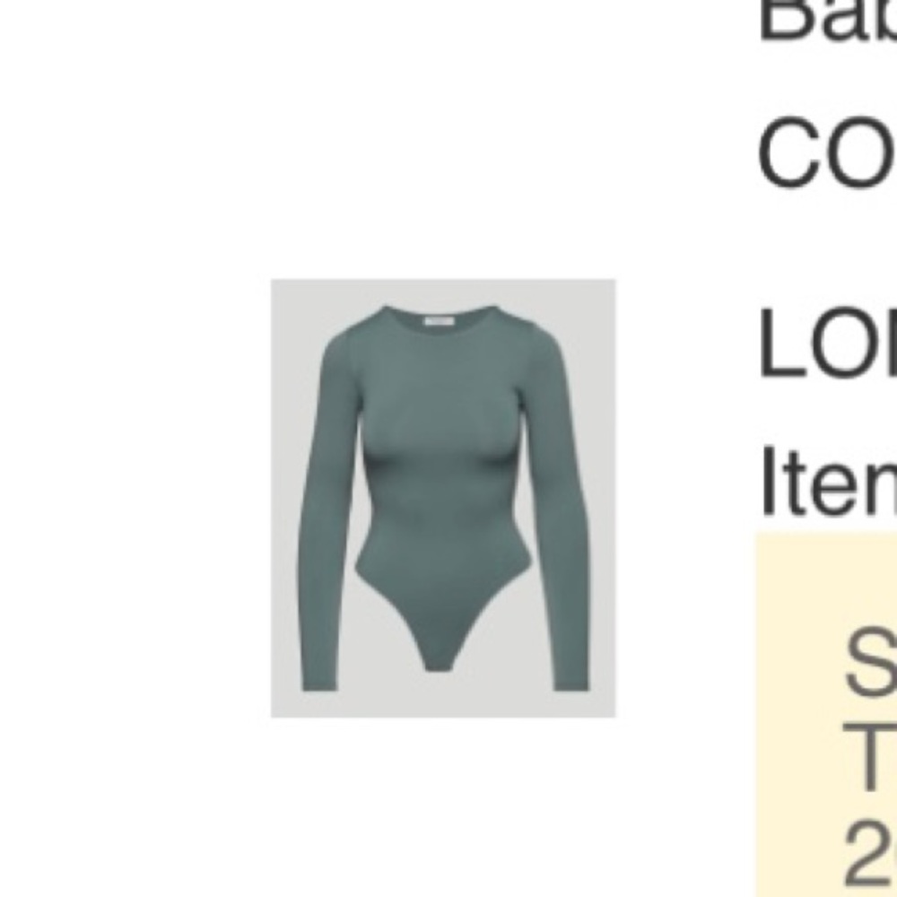 Aritzia Babaton Contour Bodysuit Small